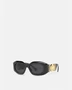 Солнцезащитные очки Maxi Medusa Biggie VERSACE, черный 47376494