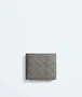 Складной кошелек Intrecciato с монетницей BOTTEGA VENETA, серый 47361608