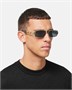 Солнцезащитные очки Greca VERSACE, черный 47371071