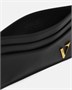 Кожаный держатель для карт V VERSACE, черный 47363875