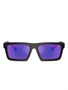 Prada Linea Rossa rectangle-frame солнцезащитные очки, черный 24288691