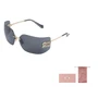 MIU MIU Прямоугольные солнцезащитные очки, Gold/Black SMU54Y-5AK5S0 27984081