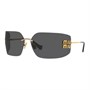 MIU MIU Прямоугольные солнцезащитные очки, Gold/Black SMU54Y-5AK5S0 27984081