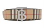 Мужской ремень Burberry из канваса и натуральной кожи, бежевый 10436866