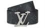 Ремень Louis Vuitton с узором, черный 13995138