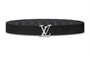 Ремень Louis Vuitton с узором, черный 13995138