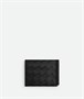 Кошелек с зажимом для купюр Intrecciato Bottega Veneta, черный 21546288