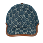 GUCCI Хлопковая бейсболка мужская синяя, Blue 27943554