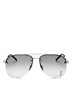 Солнцезащитные очки-авиаторы CLASSIC 11 M Brow Bar, 59 мм Saint Laurent 1918092