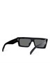 Прямоугольные солнцезащитные очки Monochroms, 57 мм CELINE, цвет Black 6760809