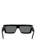 Прямоугольные солнцезащитные очки Monochroms, 57 мм CELINE, цвет Black 6760809