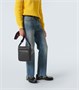 GG холщовая сумка через плечо с кожаными деталями Gucci, Black/Black/Brb 25642176
