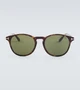 Круглые солнцезащитные очки Lewis Tom Ford, Dark Havana 25622850