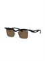 Prada Eyewear солнцезащитные очки без оправы, черный 15669856