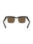 Prada Eyewear солнцезащитные очки без оправы, черный 15669856