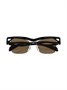 Prada Eyewear солнцезащитные очки без оправы, черный 15669856