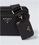 Сумка через плечо из кожи Saffiano Prada, черный 25638793