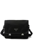 Сумка на плечо Re-Nylon с логотипом Prada, черный 11633448