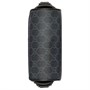 Сумка через плечо миниатюрная мужская черная GUCCI из кожи и холста 26467357