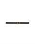Тонкий ремень Cassandre с квадратной пряжкой из зерненой кожи Saint Laurent, цвет Black 6778318