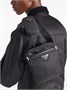 Сумка мужская Prada Re-Nylon с логотипом бренда, черный 11633452