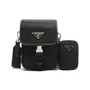 Re-Nylon Нейлоновый Чехол для Телефона Сумка Через Плечо Мужская Черная PRADA 26502157