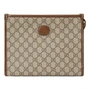 Сумка beauty case with interlocking g 'beige ebony brown sugar' Gucci, бежевый 21088711