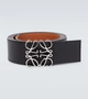 Двусторонний кожаный ремень Anagram Loewe, черный 2102983