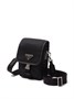 Prada сумка-мессенджер Re-Nylon с логотипом, черный 15691883