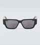 Солнцезащитные очки в прямоугольной оправе CD Diamond S5I Dior Eyewear, черный 2097579