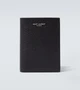 Кожаный кошелек с логотипом Saint Laurent, черный 2108092