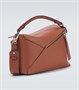 Пазл Маленькая кожаная сумка через плечо Loewe, желто-коричневый 25642017