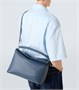 Пазл Эдж большая кожаная сумка через плечо Loewe, Indigo Dye 25627318