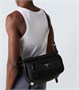Сумка через плечо с отделкой из кожи Re-Nylon Prada, черный 25633591