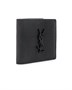 Кошелек Saint Laurent Croc Embossed Billfold, черный 6081343