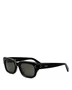 Прямоугольные солнцезащитные очки CELINE Bold 3 Dots, 54 мм, черный 19926315
