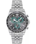 Мужские швейцарские часы с хронографом Greca Wave на стальном браслете, 43 мм Versace 25267646