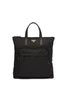 Сумка из переработанного нейлона с отделкой из сафьяновой кожи Prada, черный 25851856