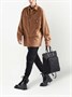 Сумка из переработанного нейлона с отделкой из сафьяновой кожи Prada, черный 25851856
