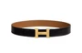 Мужской ремень Hermes, черный 10442960