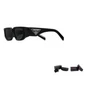 PRADA Прямоугольные солнцезащитные очки, Black 28008609