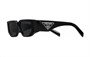 PRADA Прямоугольные солнцезащитные очки, Black 28008609