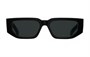 PRADA Прямоугольные солнцезащитные очки, Black 28008609