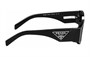 PRADA Прямоугольные солнцезащитные очки, Black 28008609