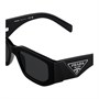PRADA Прямоугольные солнцезащитные очки, Black 28008609