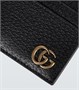 Кожаный картхолдер gg marmont Gucci, черный 5939787