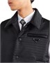 Боло-галстук из кожи Saffiano Prada, черный 25337533