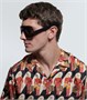 Солнцезащитные очки-маски Gucci, черный 5938337