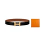 Мужской ремень Hermes, черный/золотой 10423020