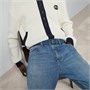 Ремень Gucci Rubber Effect Leather, синий 8767531